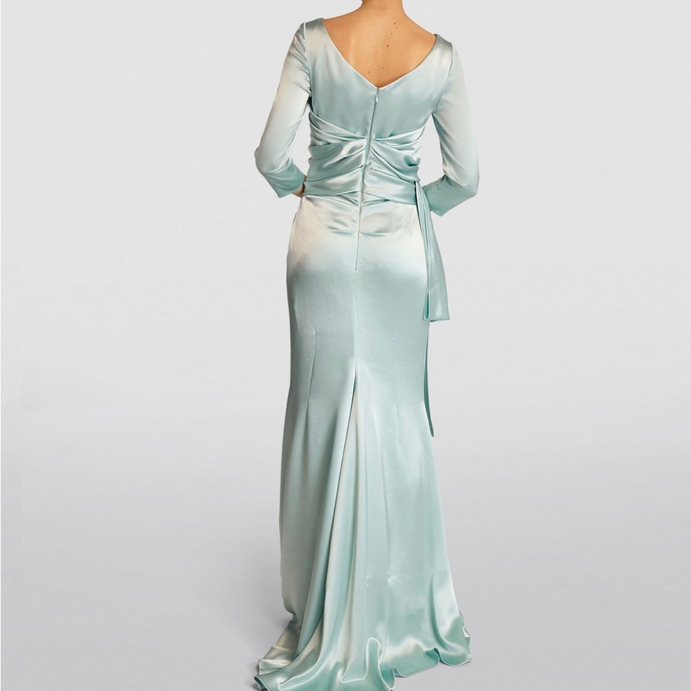 Talbot Runhof Tie Waist Gown